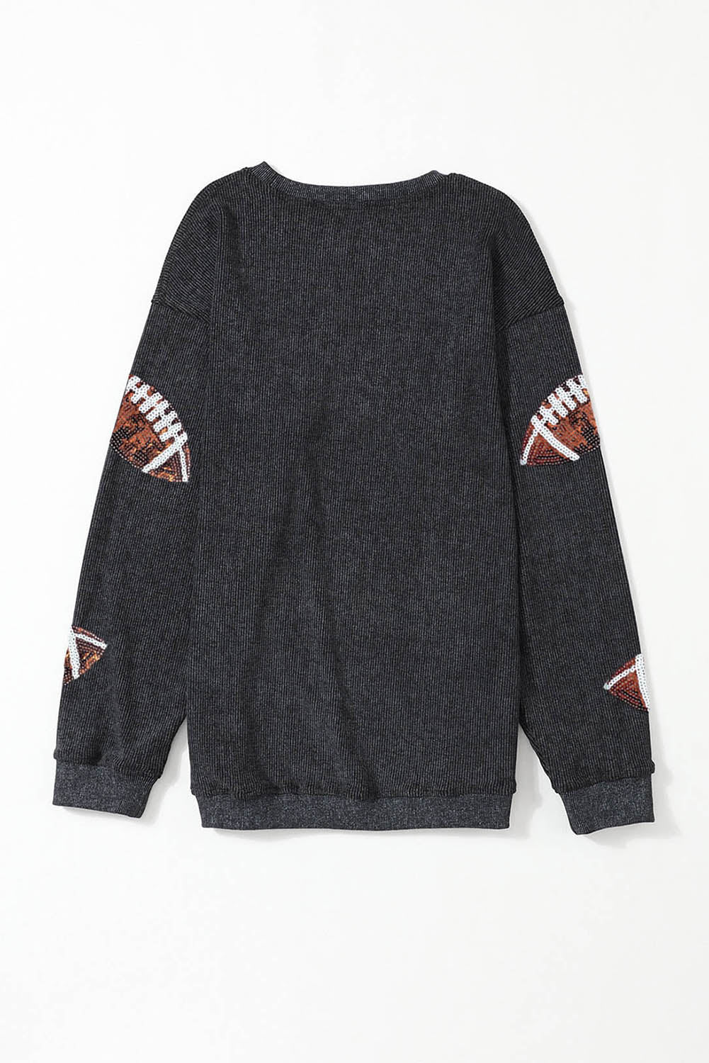 Black Sequin Game Day Sweatshirt