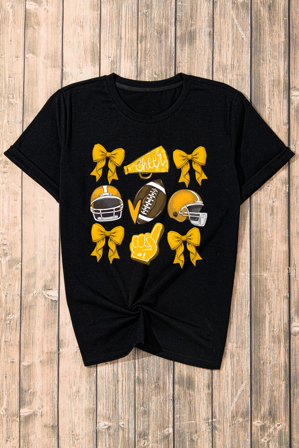 Gold or Purple Game Day Bowknot Graphic Tee