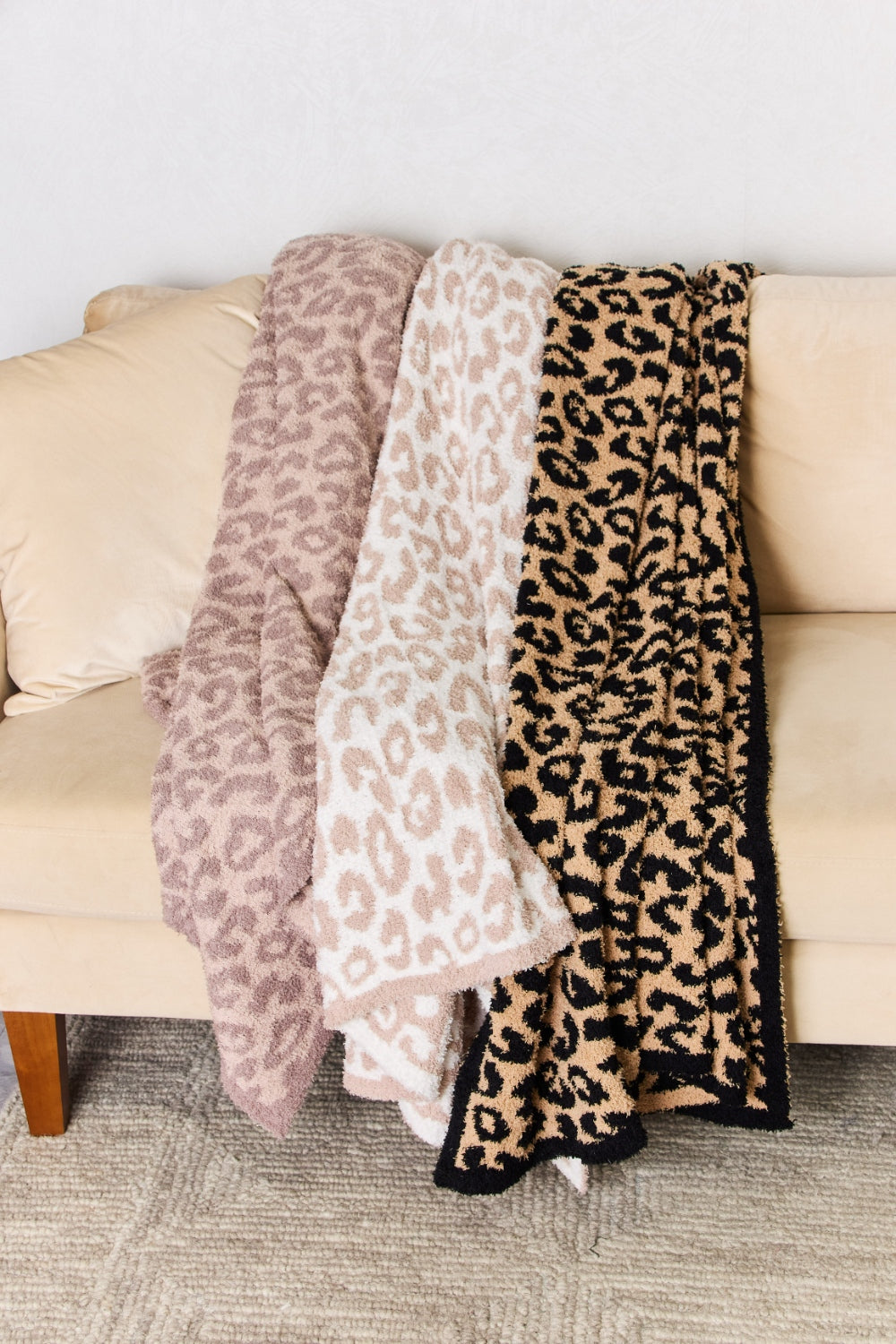 Cuddley Leopard Throw Blanket